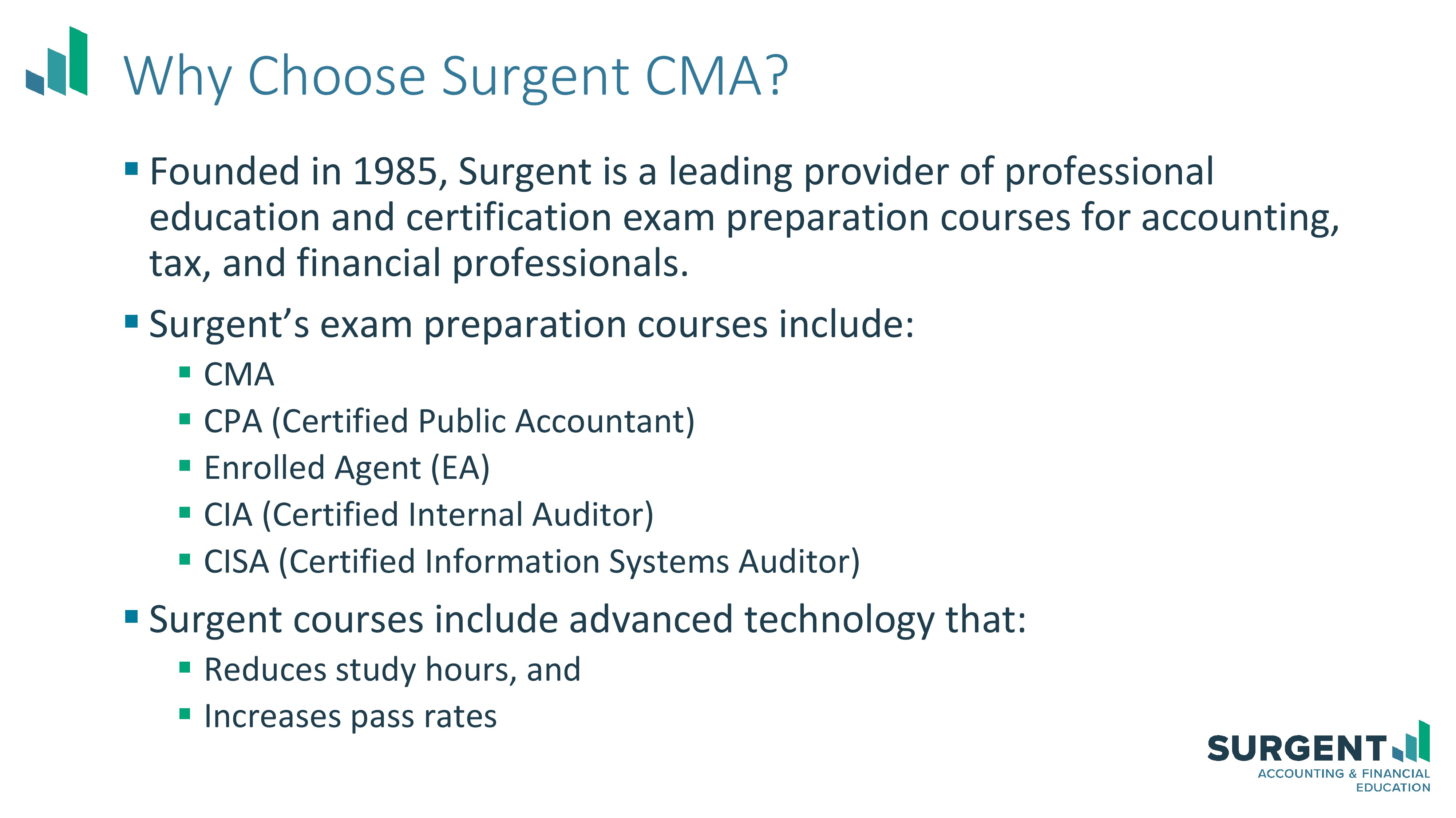 Why Choose CMA